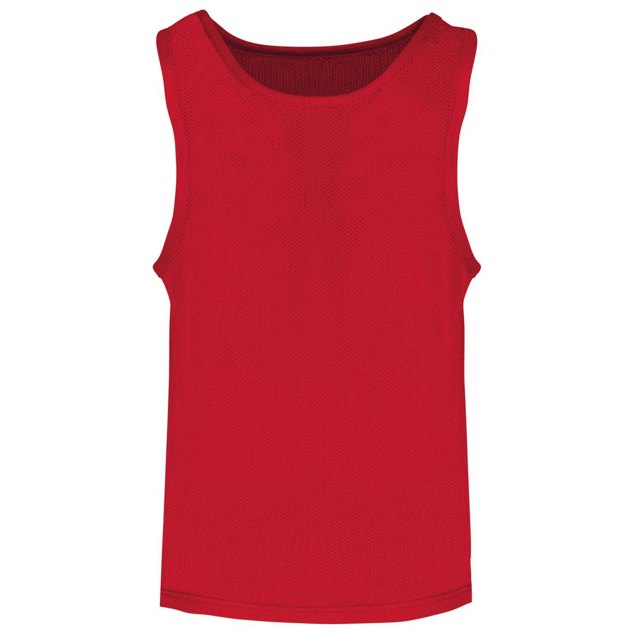 KID'S LIGHTWEIGHT MESH MULTISPORT BIB - Sporty Red - colorimageurl