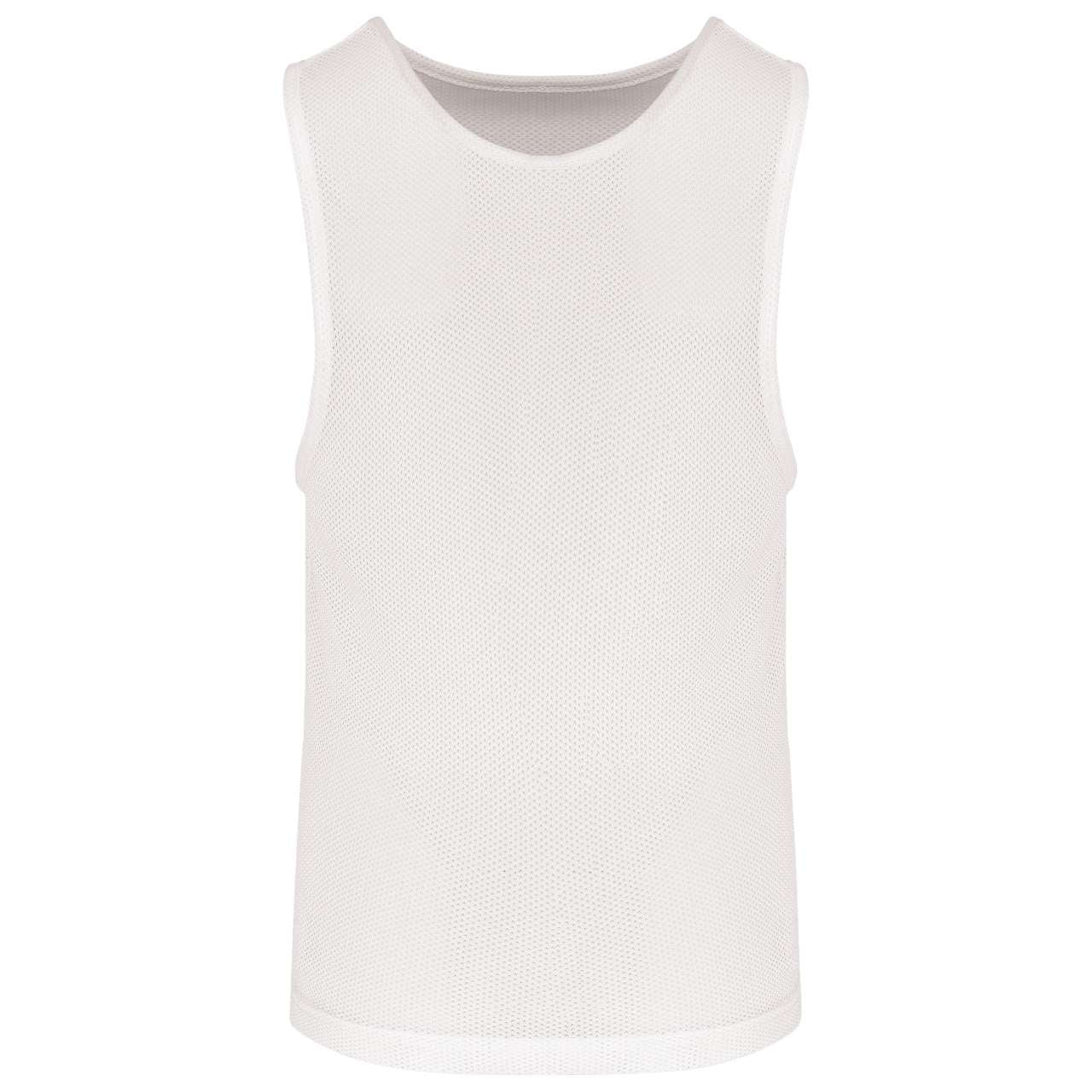 KID'S LIGHTWEIGHT MESH MULTISPORT BIB - White - colorimageurl
