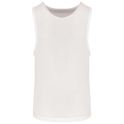 KID'S LIGHTWEIGHT MESH MULTISPORT BIB - White - colorimageurl