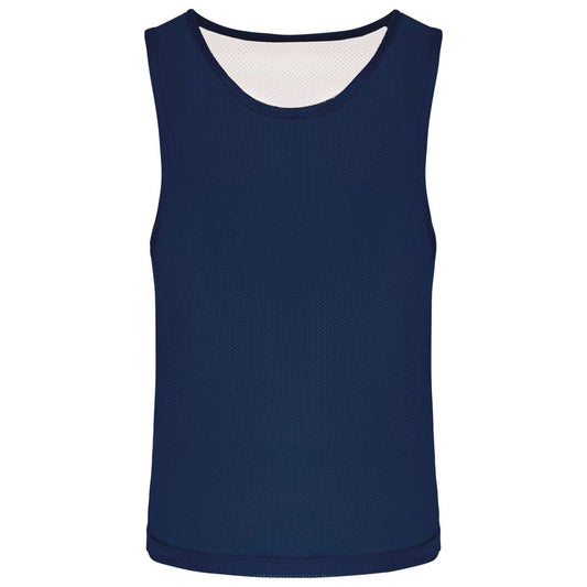 KID'S REVERSIBLE MULTISPORT BIB - Sporty Navy/White - colorimageurl