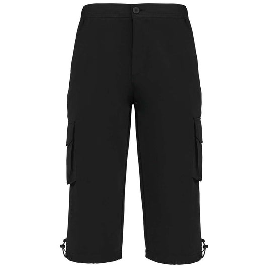 LEISUREWEAR CROPPED TROUSERS - Black - colorimageurl