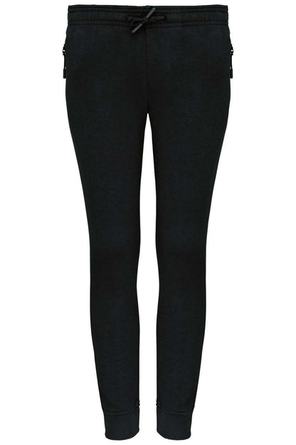 KID'S MULTISPORT JOGGING PANTS WITH POCKETS - Black - colorimageurl