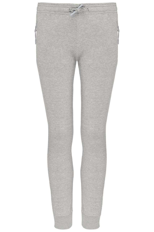 KID'S MULTISPORT JOGGING PANTS WITH POCKETS - Grey Heather - colorimageurl