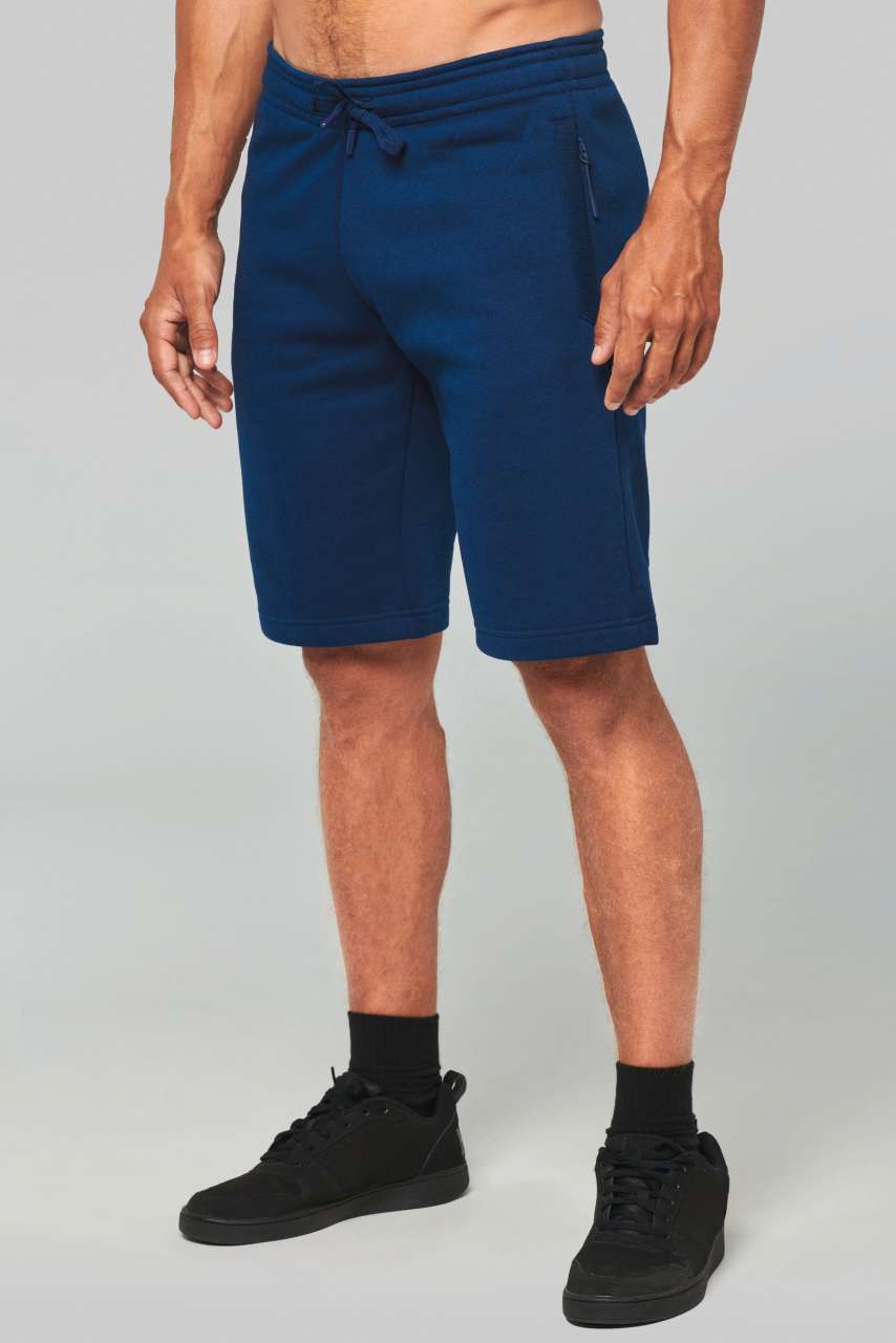 ADULT FLEECE MULTISPORT BERMUDA SHORTS - Black - modelimageurl
