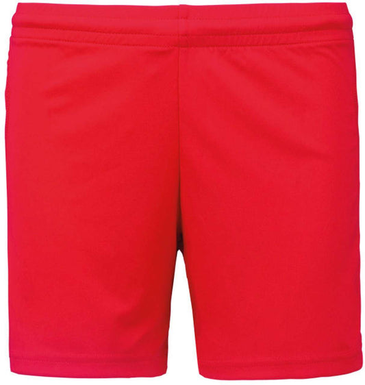 LADIES' GAME SHORTS - Sporty Red - colorimageurl