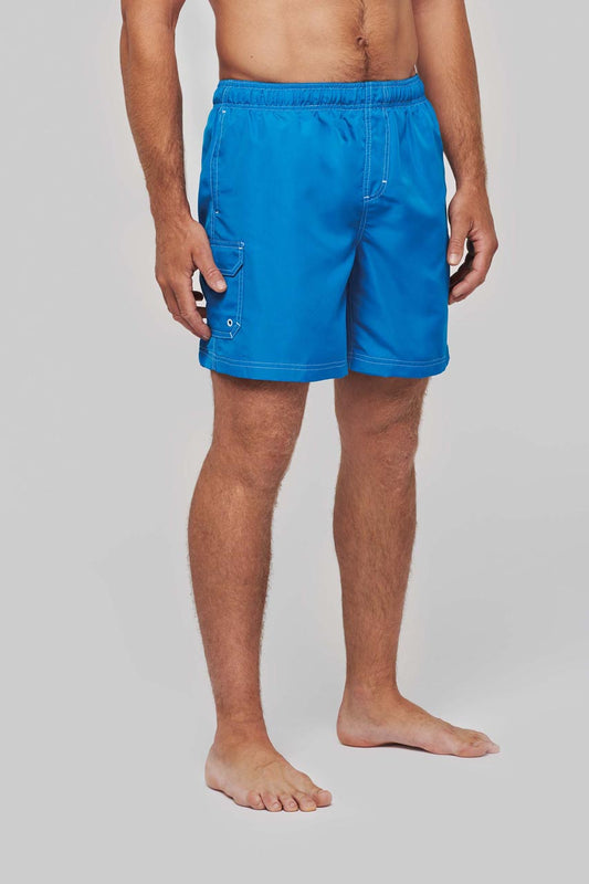 SWIM SHORTS - Aqua Blue - Model