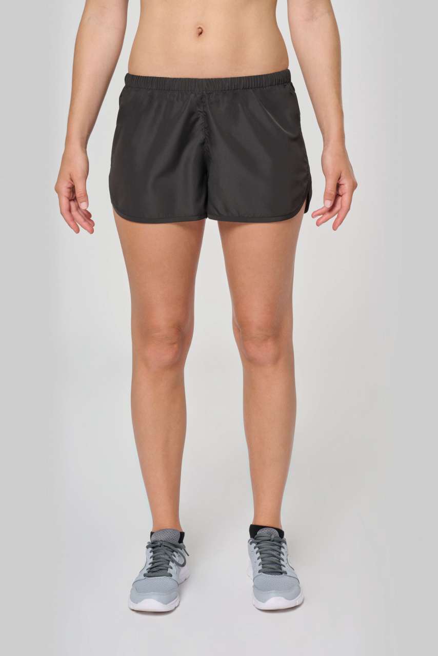 LADIES' RUNNING SHORTS - Black - Model