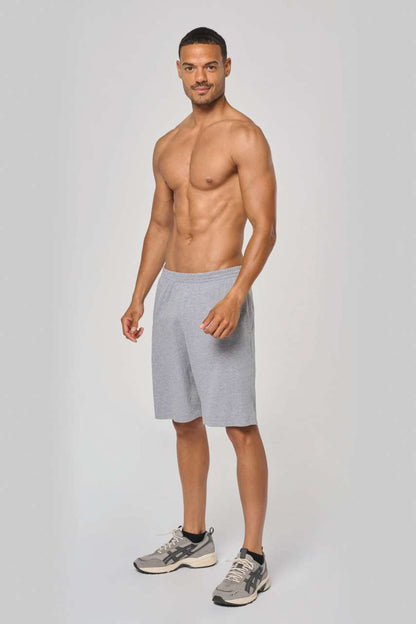 MEN'S JERSEY SPORTS SHORTS - White - Additional