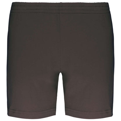 LADIES' JERSEY SPORTS SHORTS - Dark Grey - Main