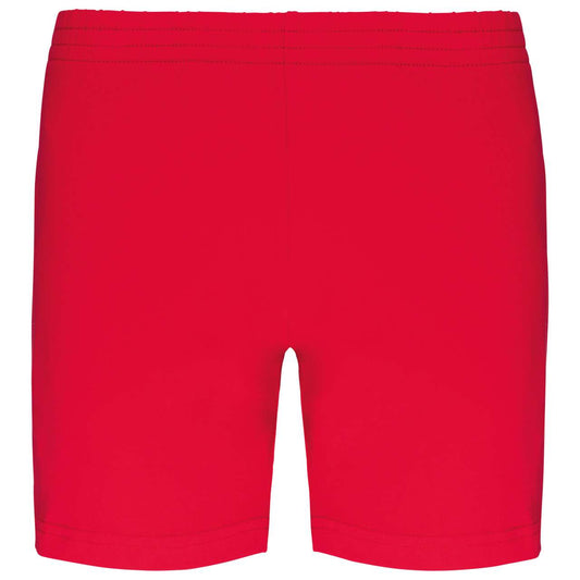 LADIES' JERSEY SPORTS SHORTS - Red - Main