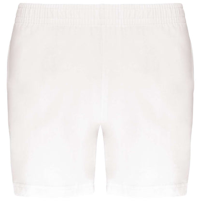 LADIES' JERSEY SPORTS SHORTS - White - Main