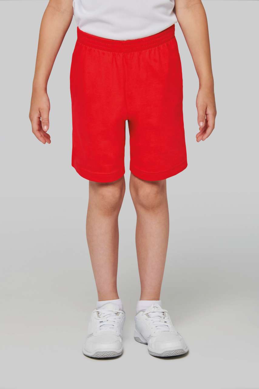 KIDS' JERSEY SPORTS SHORTS - Black - modelimageurl