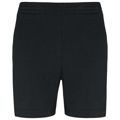 KIDS' JERSEY SPORTS SHORTS - Black - colorimageurl
