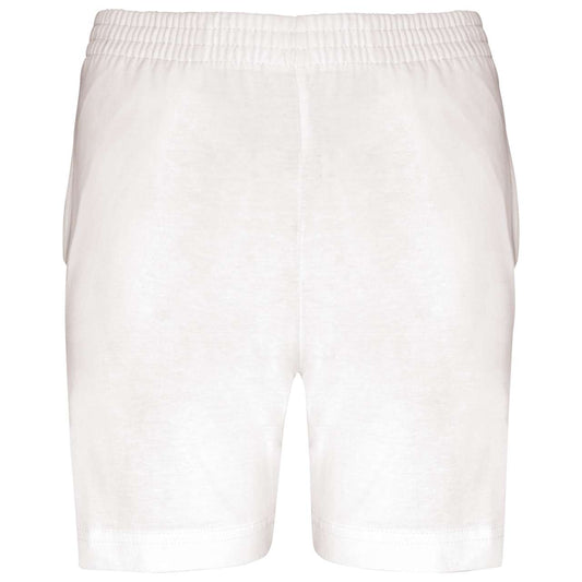 KIDS' JERSEY SPORTS SHORTS - White - colorimageurl