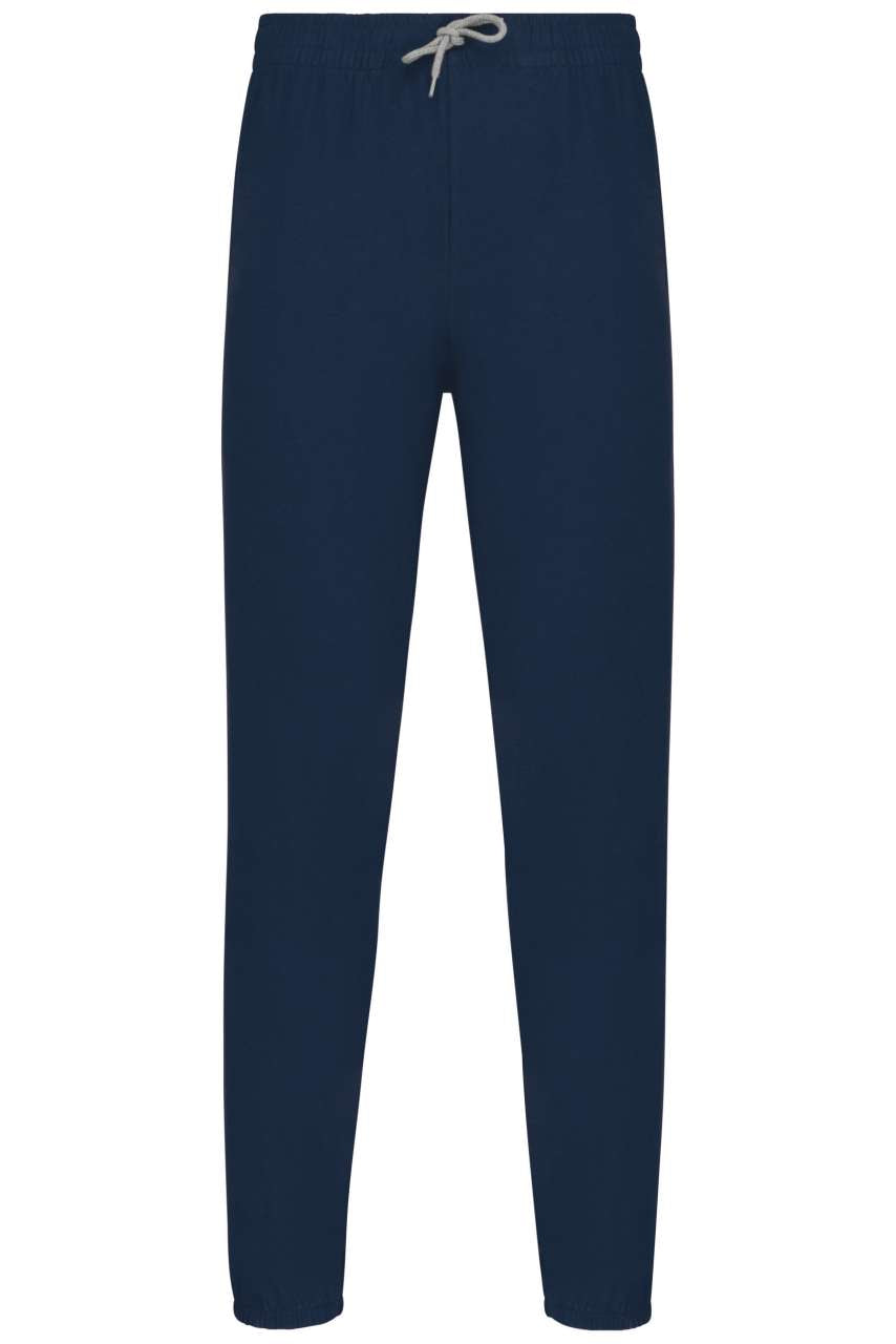 UNISEX LIGHTWEIGHT COTTON TRACKSUIT BOTTOMS - Navy - colorimageurl