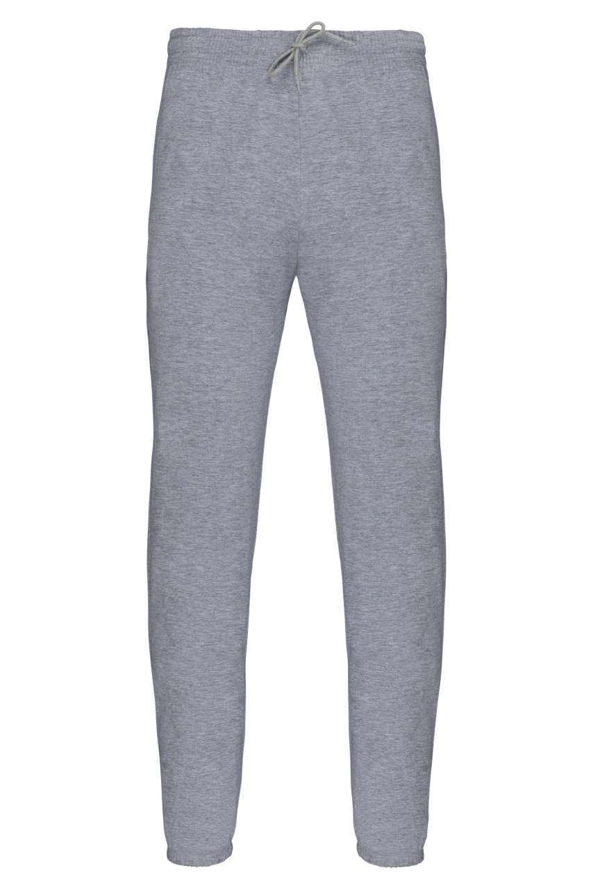 UNISEX LIGHTWEIGHT COTTON TRACKSUIT BOTTOMS - Oxford Grey - colorimageurl