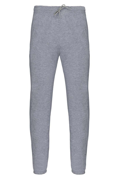 UNISEX LIGHTWEIGHT COTTON TRACKSUIT BOTTOMS - Oxford Grey - colorimageurl