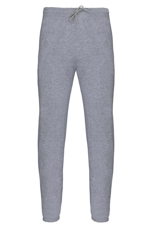 UNISEX LIGHTWEIGHT COTTON TRACKSUIT BOTTOMS - Oxford Grey - colorimageurl
