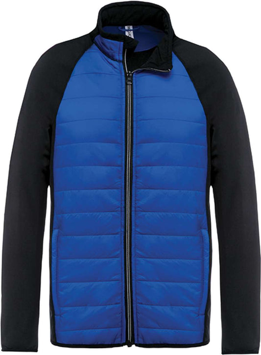 DUAL-FABRIC SPORTS JACKET - Dark Royal Blue/Black - Main