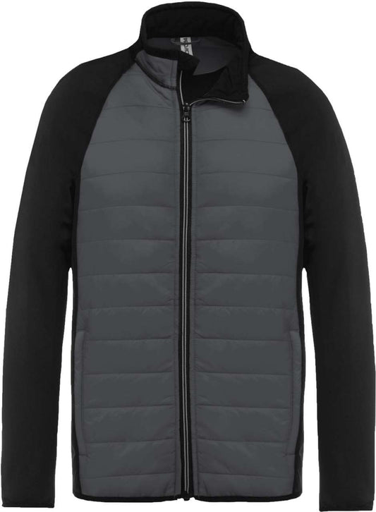 DUAL-FABRIC SPORTS JACKET - Sporty Grey/Black - Main