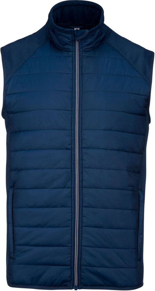 DUAL-FABRIC SLEEVELESS SPORTS JACKET - Sporty Navy/Sporty Navy - Main