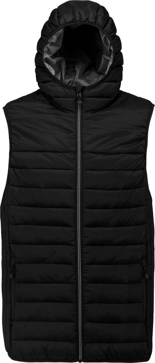 ADULT HOODED BODYWARMER - Black - colorimageurl