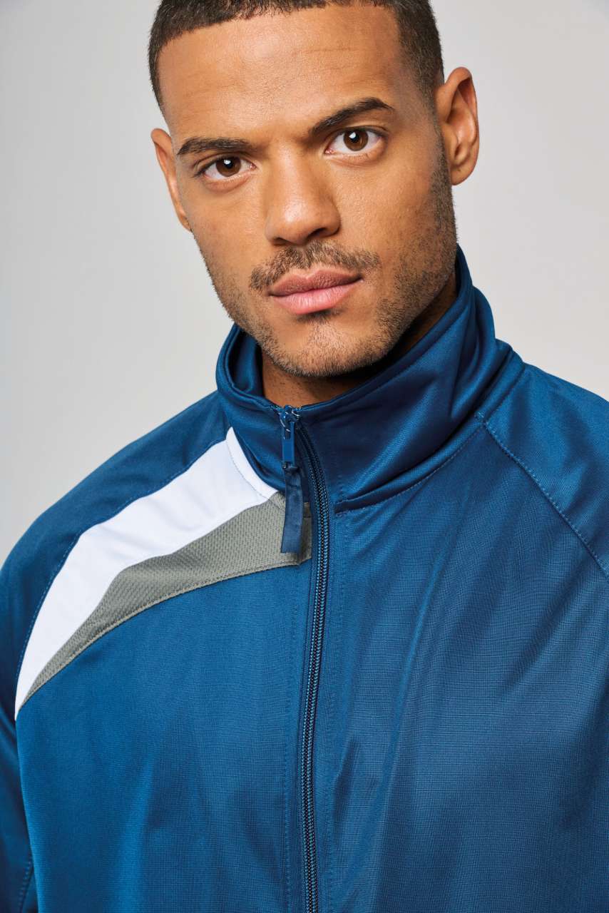 UNISEX TRACKSUIT TOP - Black/White/Storm Grey - Additional