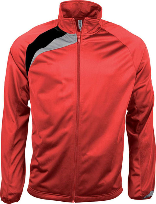UNISEX TRACKSUIT TOP - Sporty Red/Black/Storm Grey - Main