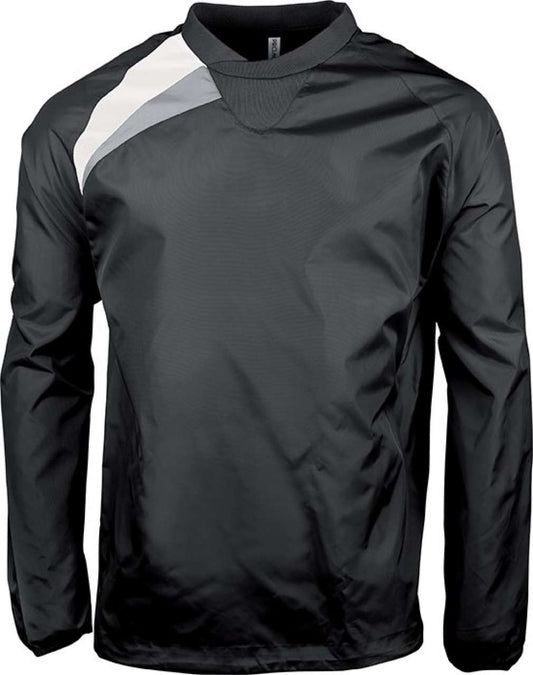 ADULTS' RAIN SWEATSHIRT - Black/White/Storm Grey - colorimageurl