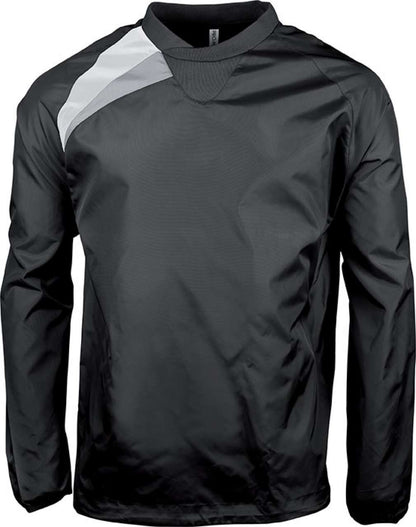 KIDS' RAIN SWEATSHIRT - Black/White/Storm Grey - Main