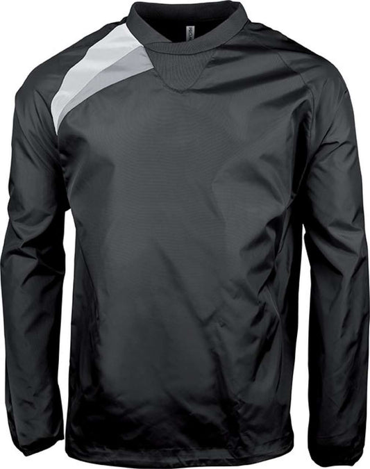 KIDS' RAIN SWEATSHIRT - Black/White/Storm Grey - Main