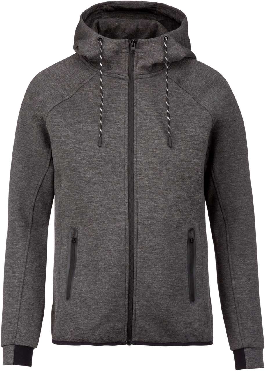 MEN'S HOODED SWEATSHIRT - Deep Grey Heather - Main