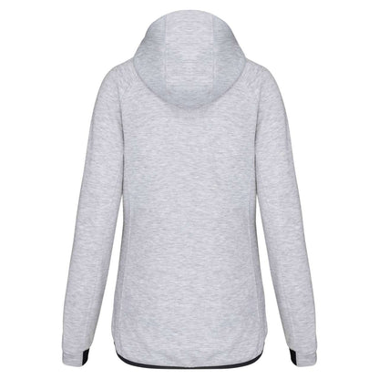 LADIES’ HOODED SWEATSHIRT - Ash Heather - Main