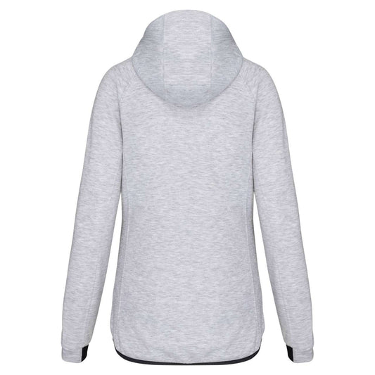 LADIES’ HOODED SWEATSHIRT - Ash Heather - Main