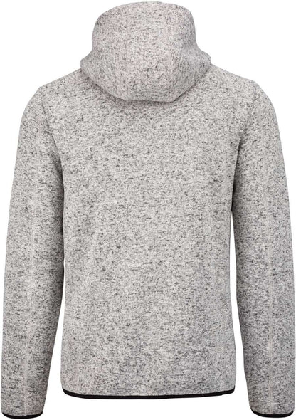 MEN'S HEATHER HOODED JACKET - Light Grey Mélange - Additional