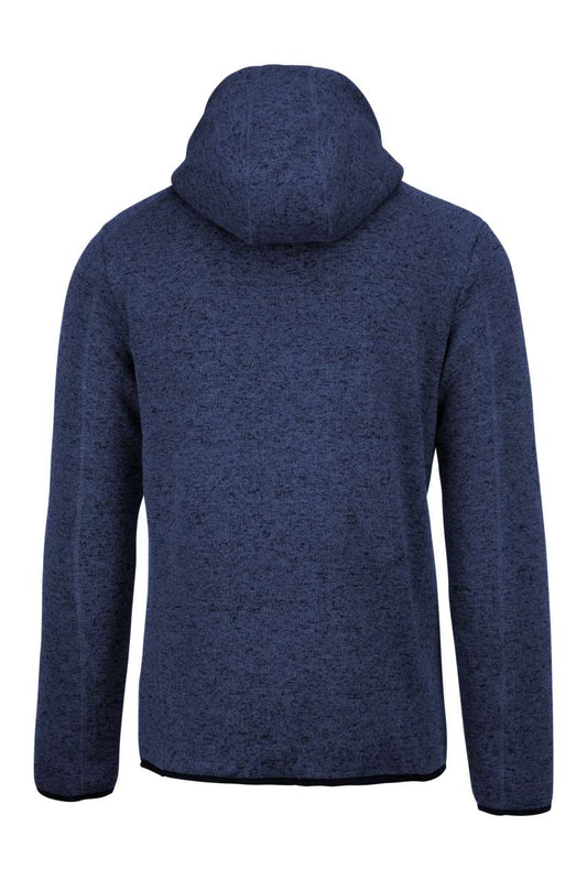 MEN'S HEATHER HOODED JACKET - Navy Melange - Main