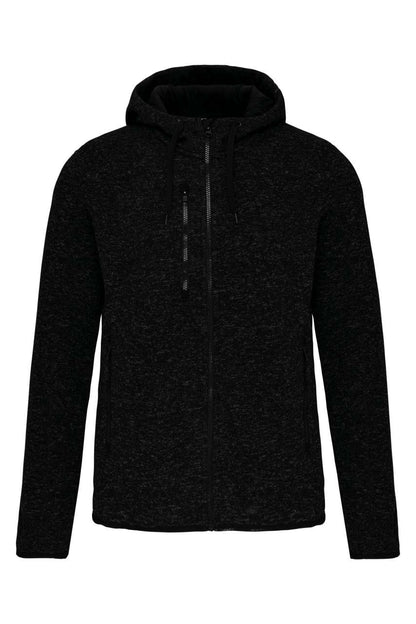 LADIES’ HEATHER HOODED JACKET - Dark Grey Melange - Additional