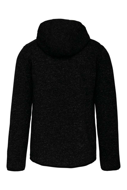LADIES’ HEATHER HOODED JACKET - Dark Grey Melange - Main