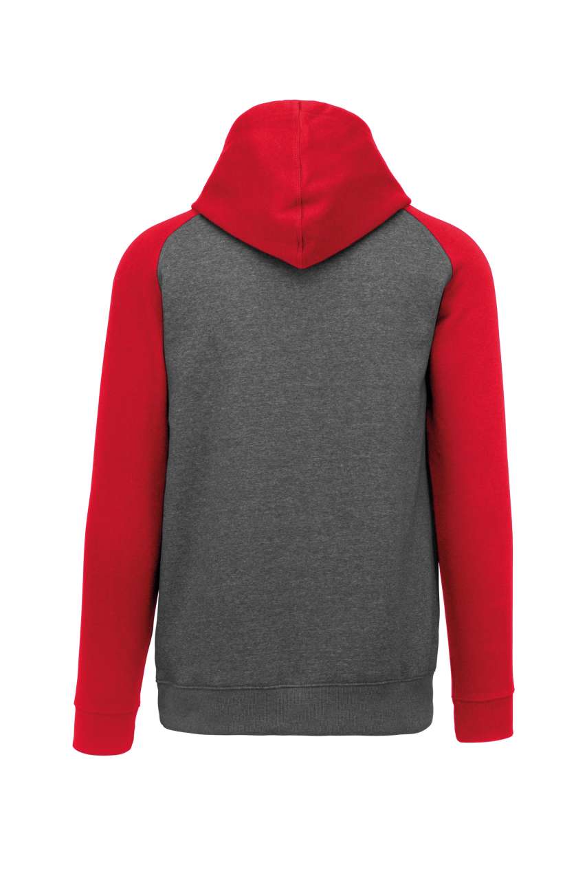 PA370 Grey Heather/Sporty Red