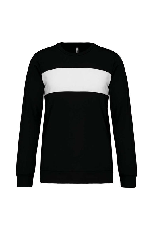 POLYESTER SWEATSHIRT - Black/White - colorimageurl