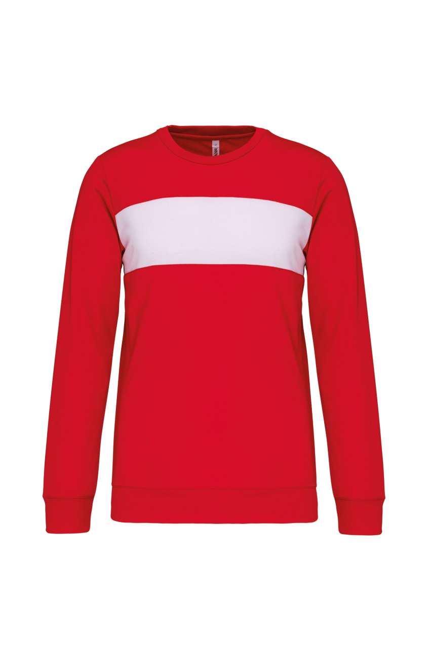 POLYESTER SWEATSHIRT - Sporty Red/White - colorimageurl