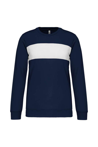 KIDS' POLYESTER SWEATSHIRT - Sporty Navy/White - colorimageurl