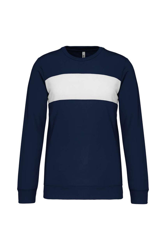 KIDS' POLYESTER SWEATSHIRT - Sporty Navy/White - colorimageurl