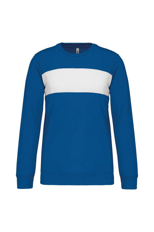 KIDS' POLYESTER SWEATSHIRT - Sporty Royal Blue/White - colorimageurl