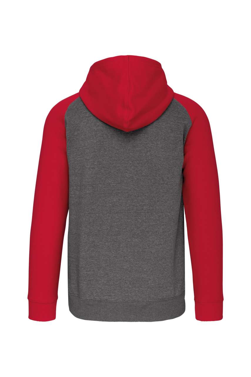 PA380 Grey Heather/Sporty Red