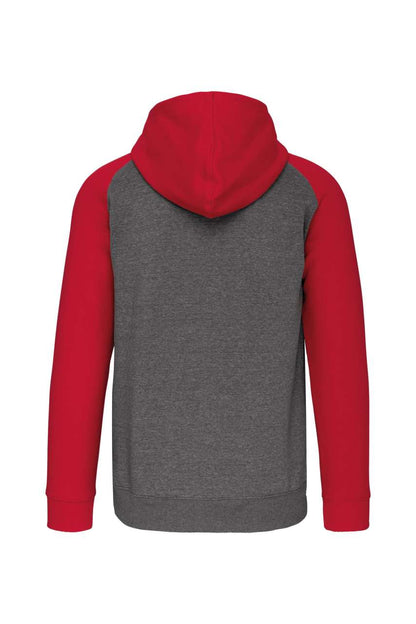 PA380 Grey Heather/Sporty Red