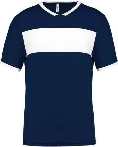 ADULTS' SHORT-SLEEVED JERSEY - Sporty Navy/White - Main