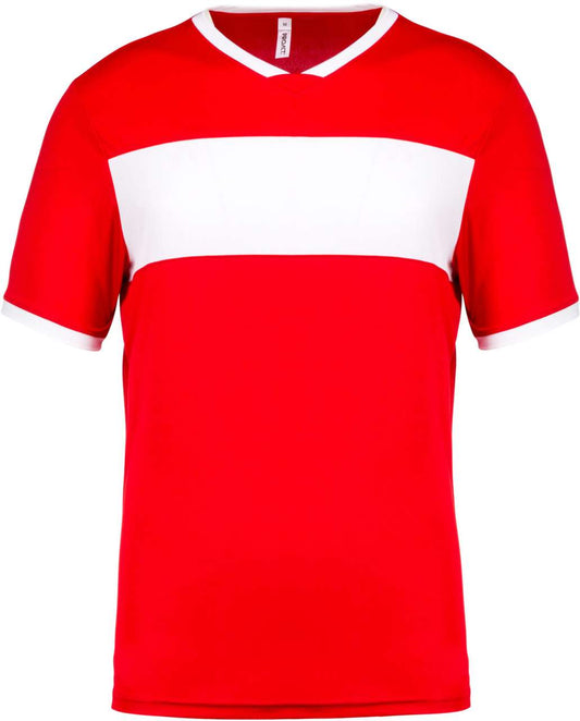 ADULTS' SHORT-SLEEVED JERSEY - Sporty Red/White - Main