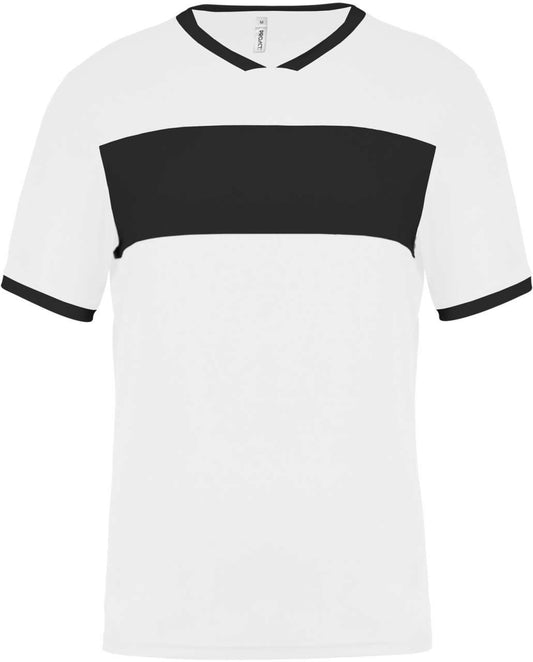 ADULTS' SHORT-SLEEVED JERSEY - White/Black - Main