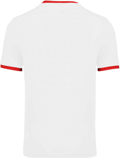 KIDS’ SHORT-SLEEVED JERSEY - White/Sporty Red - Additional